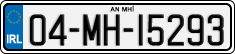 License plate of Ireland, Regular plates