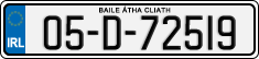 License plate of Ireland, Regular plates