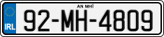 License plate of Ireland, Regular plates
