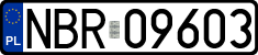License plates of Poland, Regular car plates