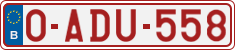 License plate of Belgium, Regular plates (2010)