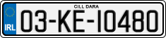 License plate of Ireland, Regular plates