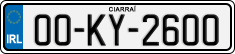 License plate of Ireland, Regular plates