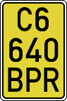 License plates of Spain, Specialty plates