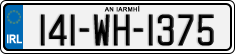 License plate of Ireland, Regular plates