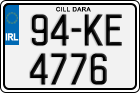 License plate of Ireland, Regular plates