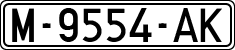 License plates of Spain, 1971 year series