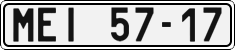 License plate of the Czech Republic, Cars (1960)