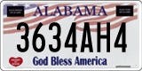Alabama, God Bless America (1234AB5)
