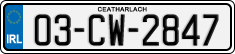 License plate of Ireland, Regular plates