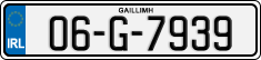License plate of Ireland, Regular plates