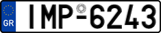 License plate of Greece, Cars