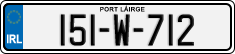 License plate of Ireland, Regular plates