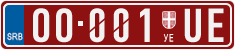License plate of Serbia, Trailers