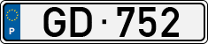 License plate of Portugal, Trailers