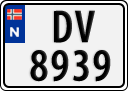 License plate of Norway, Trailers, motorcycles, special vehicles