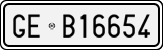 License plate of Italy, Cars (1927 year series)
