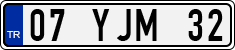 License plate of Turkey, Regular plates