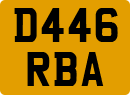 License plate of the United Kingdom, 1983 year system