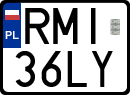 License plates of Poland, Regular car plates