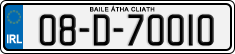 License plate of Ireland, Regular plates