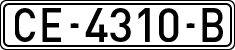 License plates of Spain, 1971 year series