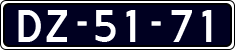 License plate of the Netherlands, Imported oldtimers (cars)