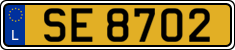 License plate of Luxembourg, 2003 year system