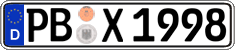 German license plate, Regular plates