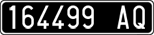 License plate of Italy, Cars (1927 year series)