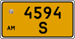 License plate of Armenia, Public transport