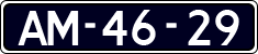 License plate of the Netherlands, Imported oldtimers (cars)
