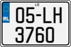 License plate of Ireland, Regular plates