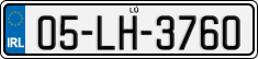License plate of Ireland, Regular plates