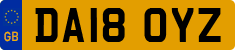 License plate of the United Kingdom, 2001 year system