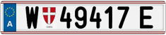 License plate of Austria, Regular plates