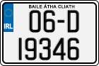 License plate of Ireland, Regular plates