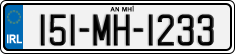 License plate of Ireland, Regular plates