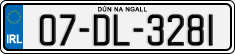 License plate of Ireland, Regular plates