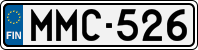 License plate of Finland, Cars