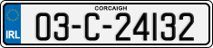License plate of Ireland, Regular plates