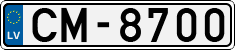License plate of Latvia, Regular car plates