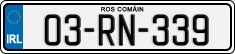 License plate of Ireland, Regular plates