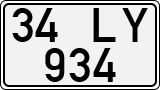 License plate of Turkey, Regular plates