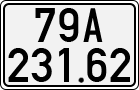 License plate of Vietnam, Cars
