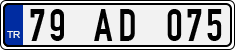License plate of Turkey, Regular plates