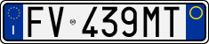 License plate of Italy, Cars (1994 year series)