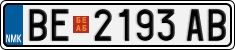 License plate of North Macedonia, Regular plates (2012)