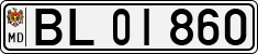 License plate of Moldova, Cars (1992)