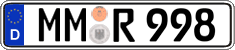 German license plate, Regular plates